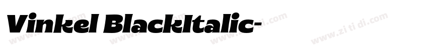 Vinkel BlackItalic字体转换